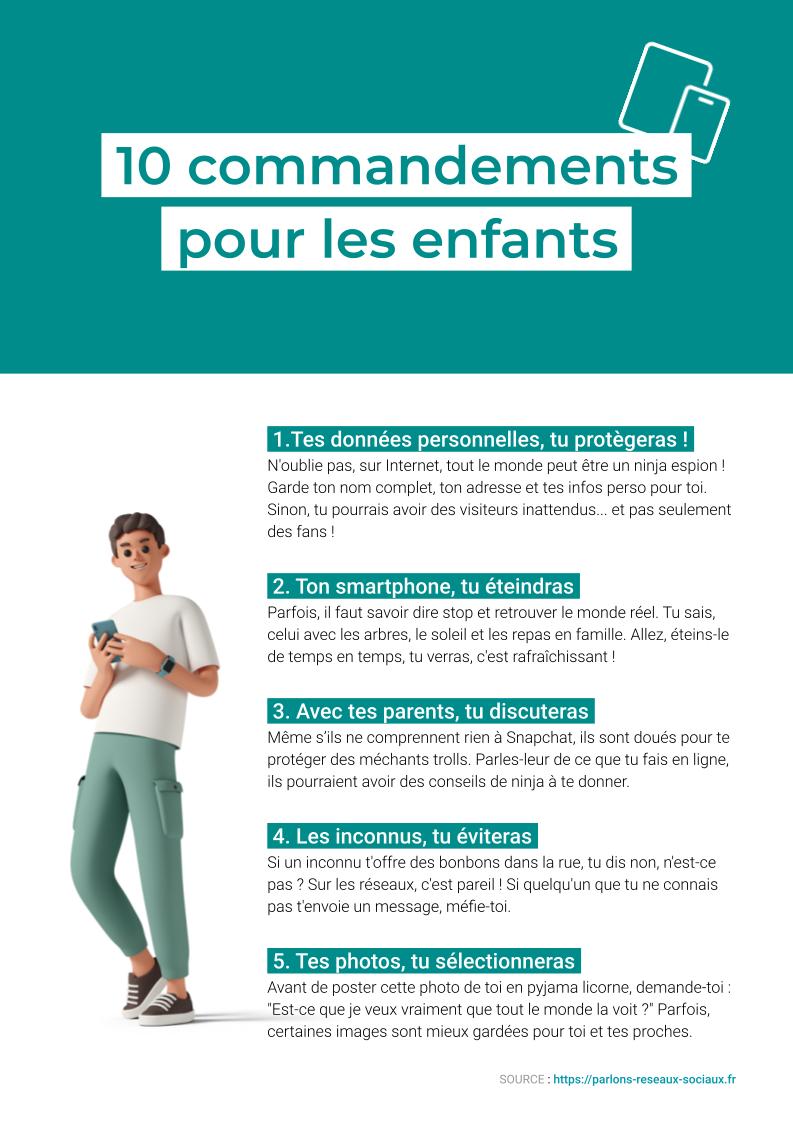 Comment bien utiliser les réseaux sociaux quand on est un enfant : 10 commandements à suivre pour les utiliser en toute sécurité